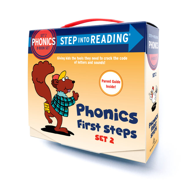 Book cover for Step Into Reading Set 2 Phonics First Steps Box Set: Includes 8 Easy-To-Decode Books and Parent Guide