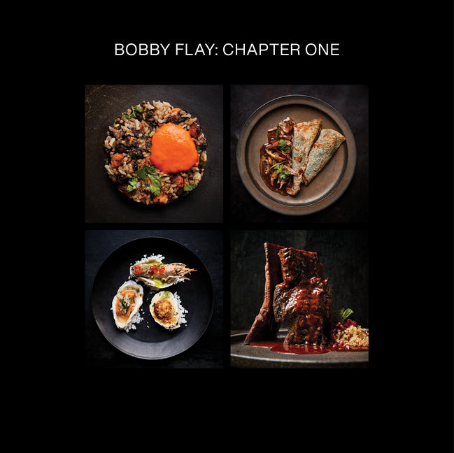 Book cover for Bobby Flay: Chapter One: Iconic Recipes and Inspirations from a Groundbreaking American Chef: A Cookbook