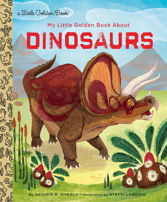 Book cover for My Little Golden Book about Dinosaurs