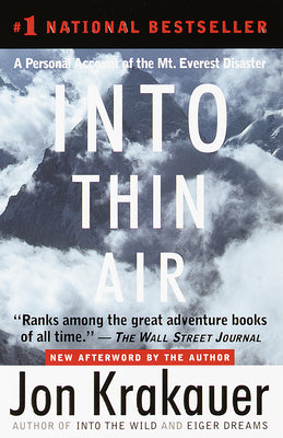 Book cover for Into Thin Air: A Personal Account of the Mount Everest Disaster