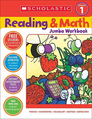Book cover for Reading & Math Jumbo Workbook: Grade 1
