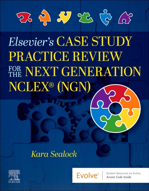 Book cover for Elsevier's Case Study Practice Review for the Next Generation NCLEX (Ngn)