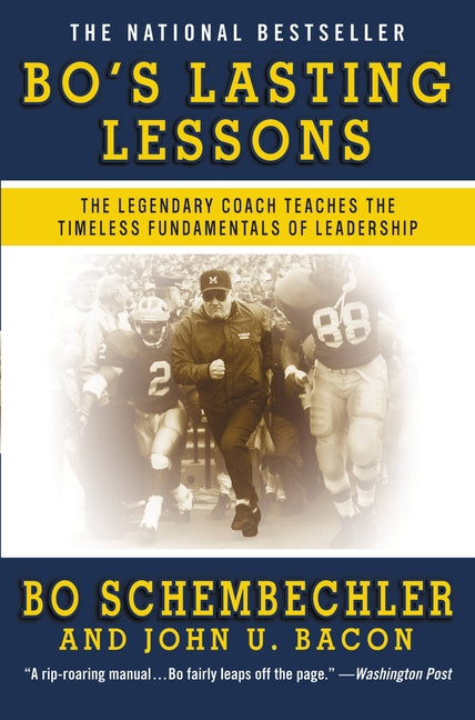 Book cover for Bo's Lasting Lessons: The Legendary Coach Teaches the Timeless Fundamentals of Leadership