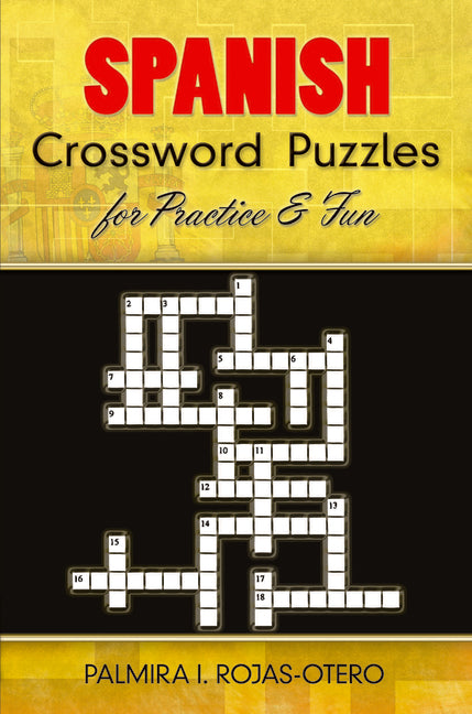 Book cover for Spanish Crossword Puzzles for Practice and Fun