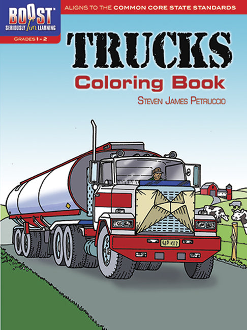 Book cover for Trucks Coloring Book