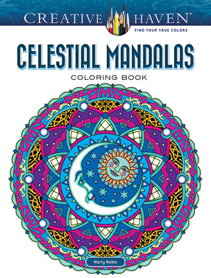 Book cover for Creative Haven Celestial Mandalas Coloring Book