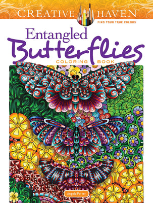 Book cover for Creative Haven Entangled Butterflies Coloring Book