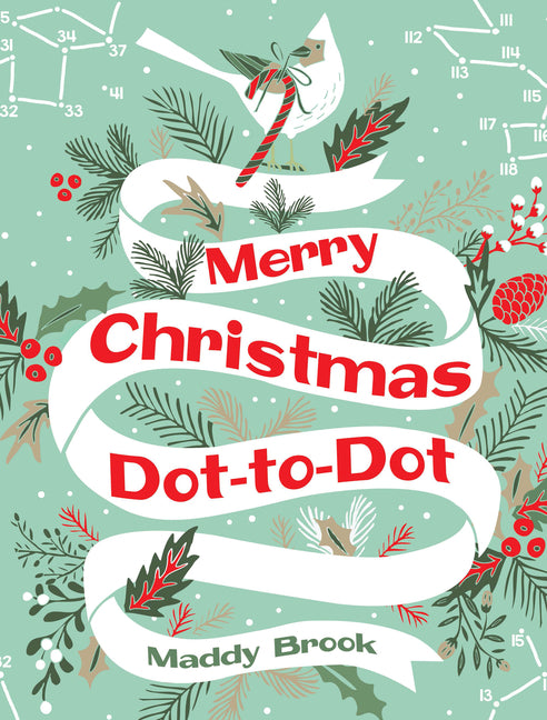 Book cover for Merry Christmas Dot-To-Dot Coloring Book
