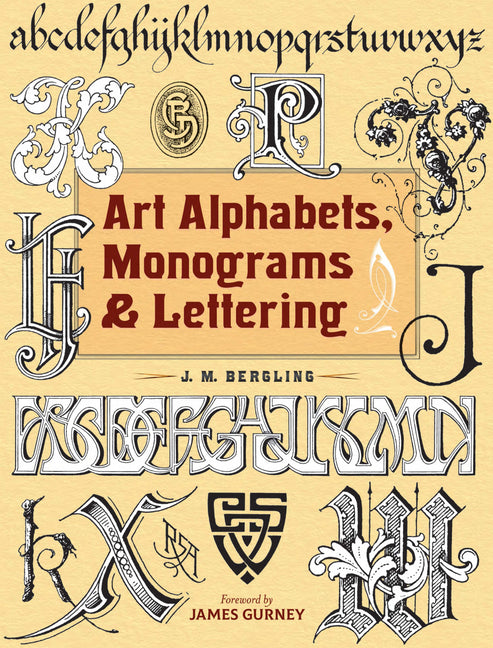 Book cover for Art Alphabets, Monograms, and Lettering