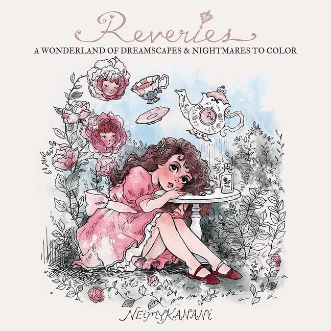 Book cover for Reveries: A Wonderland of Dreamscapes and Nightmares to Color