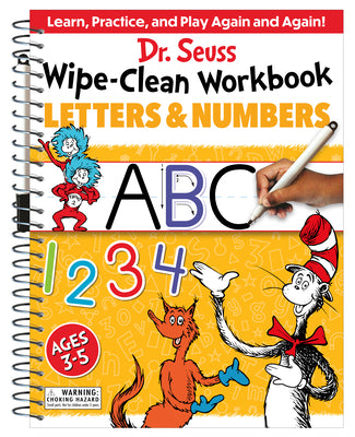 Book cover for Dr. Seuss Wipe-Clean Workbook: Letters and Numbers: Activity Workbook for Ages 3-5