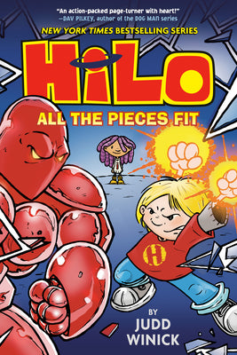 Book cover for Hilo Book 6: All the Pieces Fit: (A Graphic Novel)