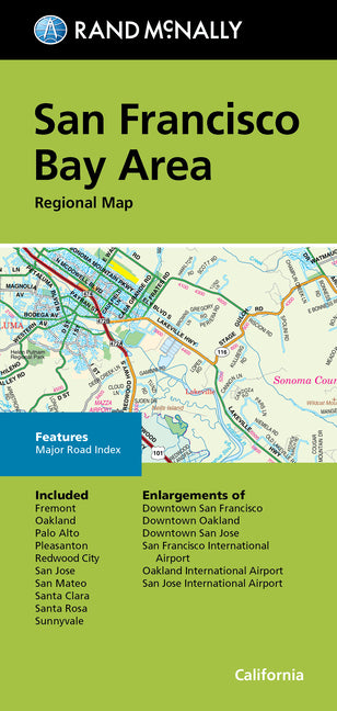 Book cover for Rand McNally Folded Map: San Francisco Bay Area Regional Map