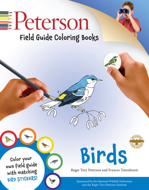 Book cover for Peterson Field Guide Coloring Books: Birds: A Coloring Book [With Sticker(s)]