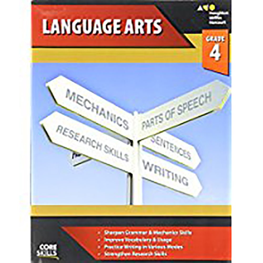 Book cover for Core Skills Language Arts Workbook Grade 4