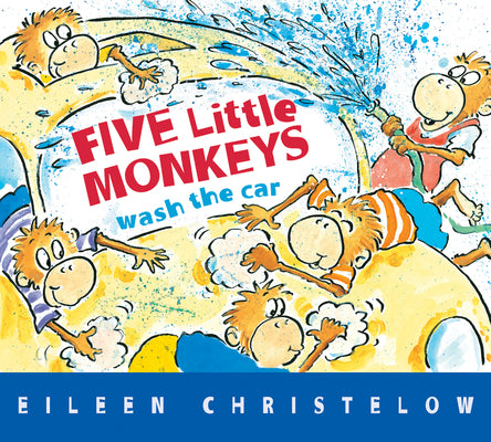 Book cover for Five Little Monkeys Wash the Car Board Book