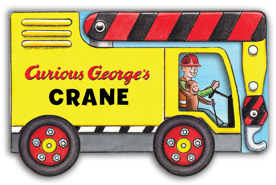 Book cover for Curious George's Crane (Mini Movers Shaped Board Books)