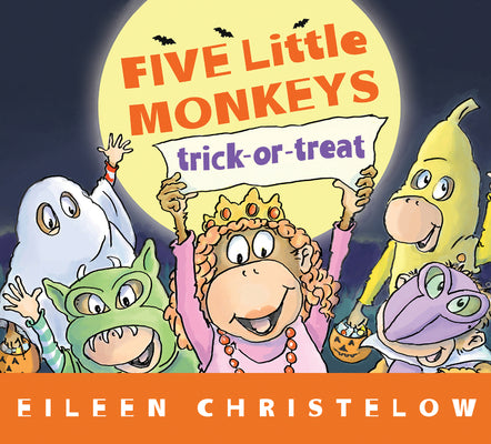 Book cover for Five Little Monkeys Trick-Or-Treat Board Book