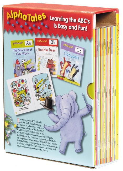 Book cover for AlphaTales: A Set of 26 Irresistible Animal Storybooks That Build Phonemic Awareness & Teach Each Letter of the Alphabet [With Teacher's Guide]