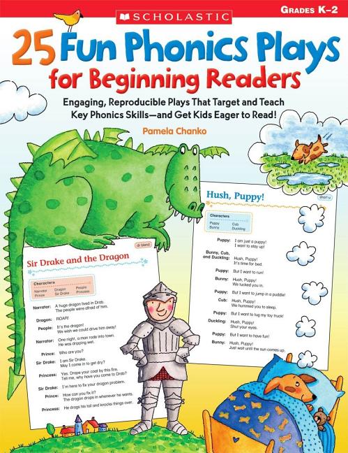 Book cover for 25 Fun Phonics Plays for Beginning Readers: Engaging, Reproducible Plays That Target and Teach Key Phonics Skills--And Get Kids Eager to Read!