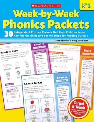 Book cover for Week-By-Week Phonics Packets: Grades K-3