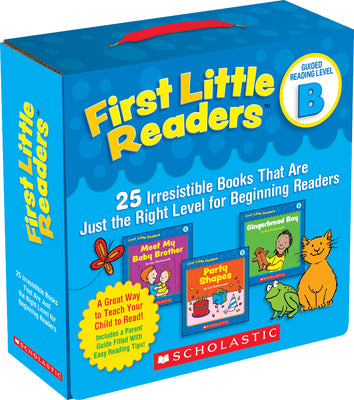 Book cover for First Little Readers: Guided Reading Level B (Parent Pack): 25 Irresistible Books That Are Just the Right Level for Beginning Readers