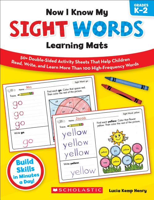 Book cover for Now I Know My Sight Words Learning Mats, Grades K-2