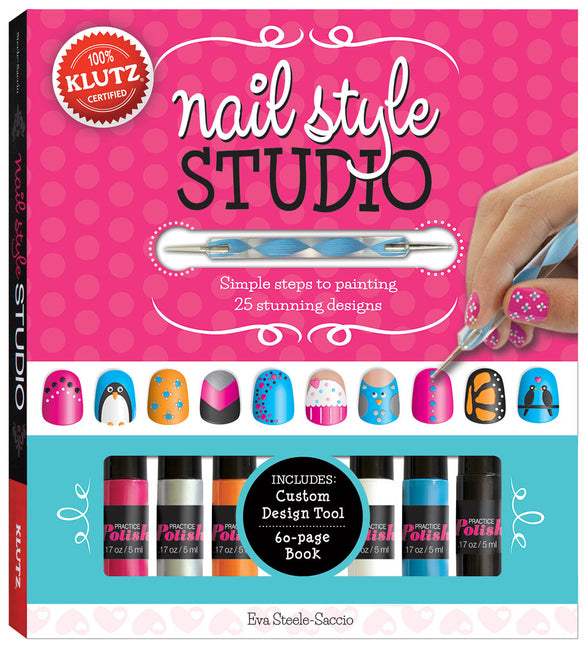 Book cover for Nail Style Studio Single [With 6 Bottles of Nail Polish, Custom Design Tool and 250 Stick-On Stencils]