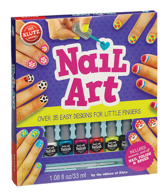 Book cover for Nail Art: Over 35 Easy Designs for Little Fingers [With Non-Toxic Peel-Off Nail Polish and Brush]
