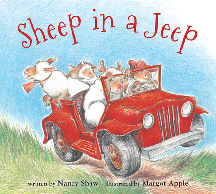 Book cover for Sheep in a Jeep Board Book