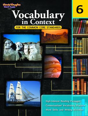 Book cover for Vocabulary in Context for the Common Core Standards Reproducible Grade 6