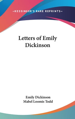 Book cover for Letters of Emily Dickinson