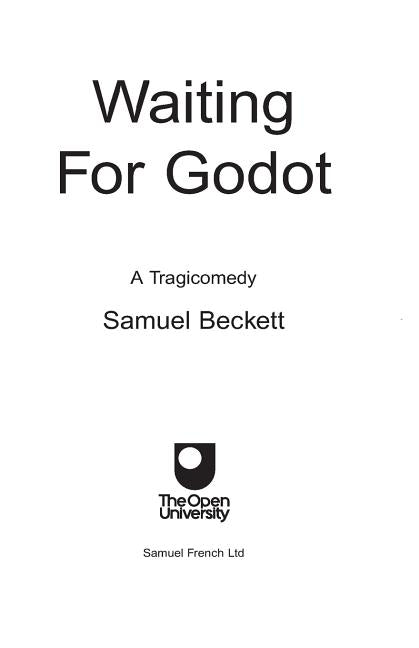 Book cover for Waiting for Godot