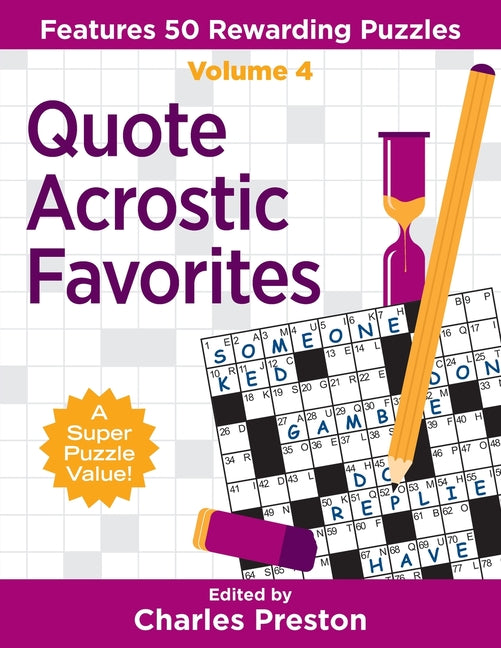 Book cover for Quote Acrostic Favorites: Features 50 Rewarding Puzzles