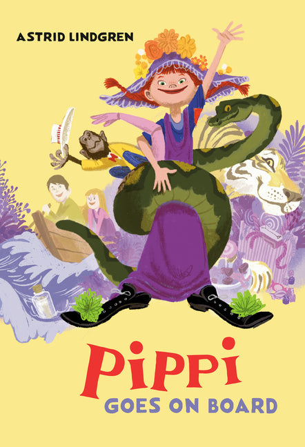 Book cover for Pippi Goes on Board