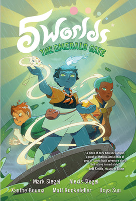 Book cover for 5 Worlds Book 5: The Emerald Gate: (A Graphic Novel)