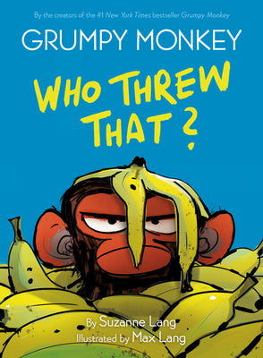Book cover for Grumpy Monkey Who Threw That?: A Graphic Novel Chapter Book