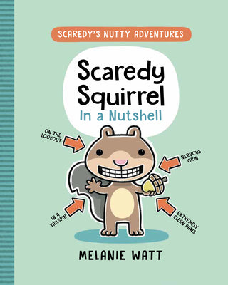 Book cover for Scaredy Squirrel in a Nutshell: (A Graphic Novel)