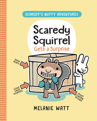 Book cover for Scaredy Squirrel Gets a Surprise: (A Graphic Novel)