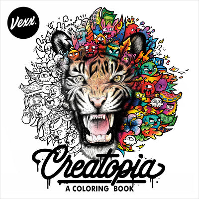 Book cover for Creatopia: A Coloring Book