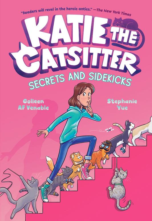 Book cover for Katie the Catsitter #3: Secrets and Sidekicks: (A Graphic Novel)