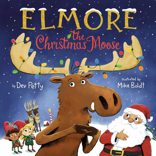 Book cover for Elmore the Christmas Moose