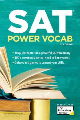 Book cover for SAT Power Vocab, 3rd Edition: A Complete Guide to Vocabulary Skills and Strategies for the SAT