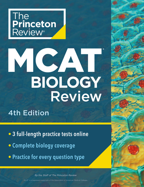 Book cover for Princeton Review MCAT Biology Review, 4th Edition: Complete Content Prep + Practice Tests