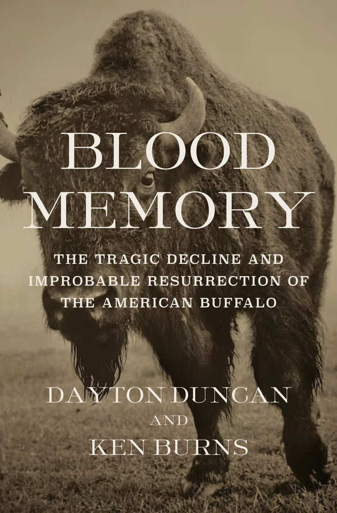 Book cover for Blood Memory: The Tragic Decline and Improbable Resurrection of the American Buffalo