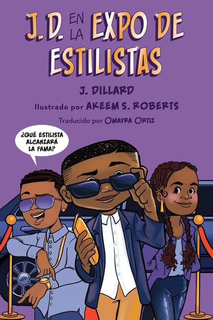 Book cover for J.D. en la expo de estilistas (J.D. and the Hair Show Showdown Spanish Edition)