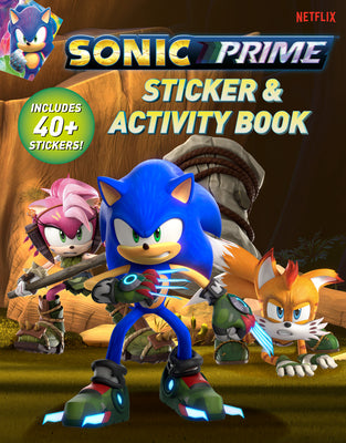 Book cover for Sonic Prime Sticker & Activity Book: Includes 40+ Stickers