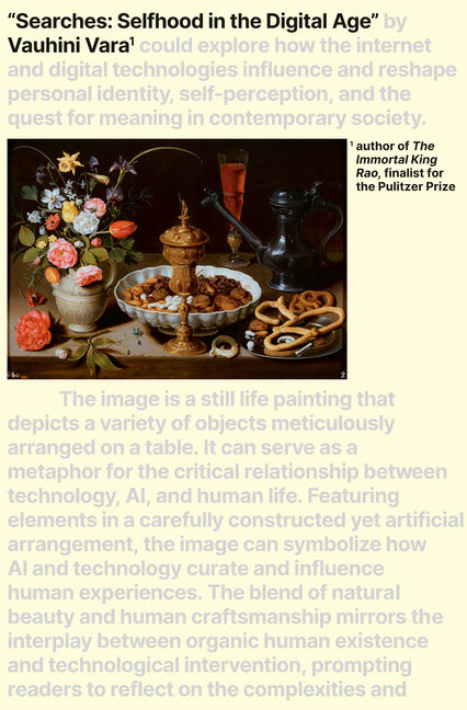 Book cover for Searches: Selfhood in the Digital Age