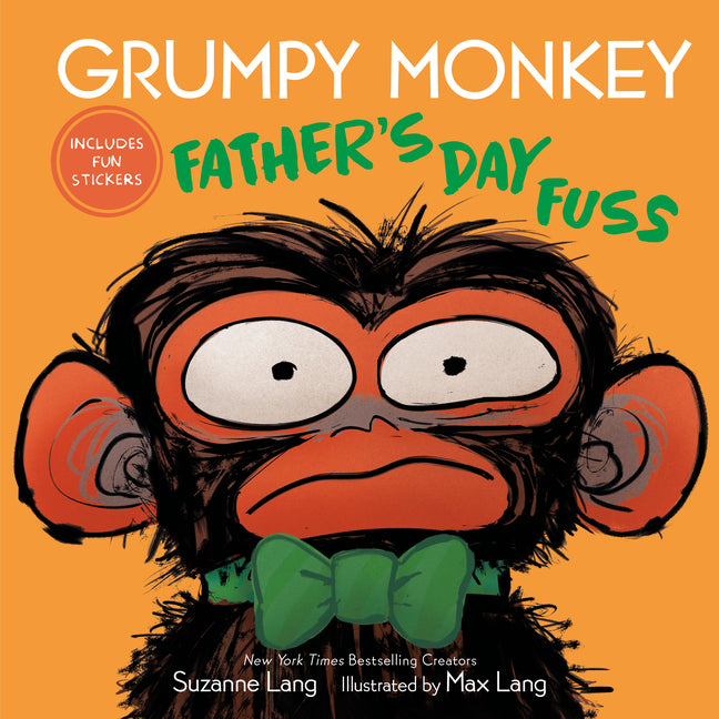 Book cover for Grumpy Monkey Father's Day Fuss: Includes Fun Stickers!