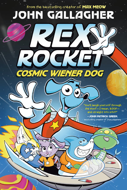 Book cover for Rex Rocket: Cosmic Wiener Dog: (A Graphic Novel)